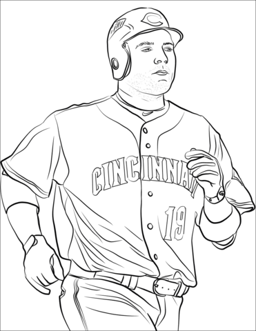 Joey Votto Coloring Page